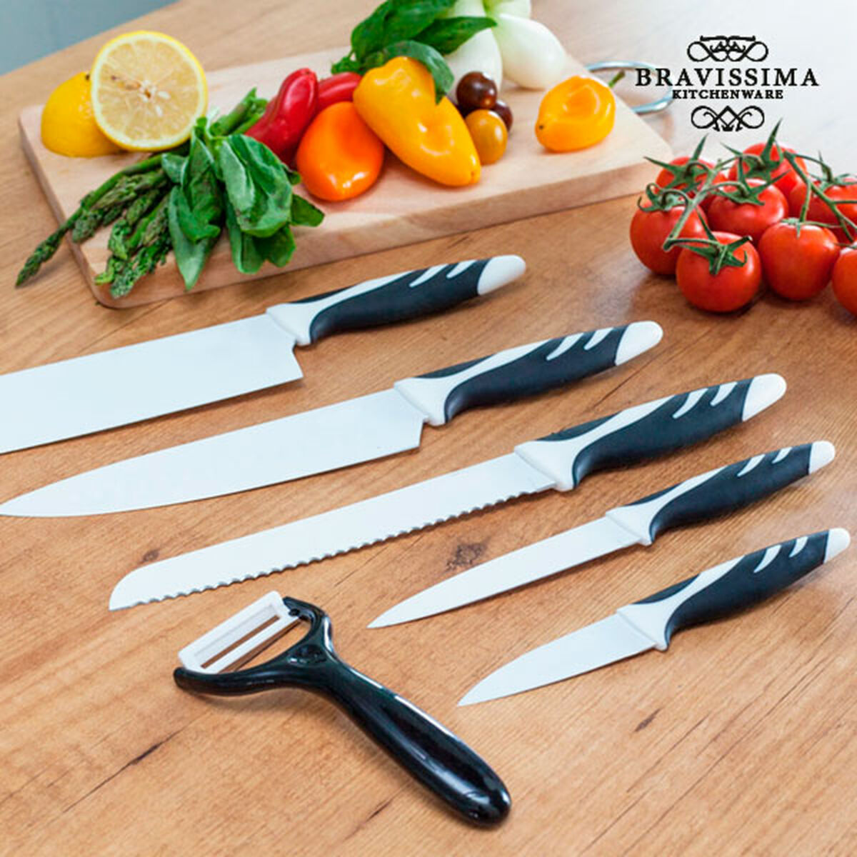 Knife Set Bravissima Kitchen Swiss Chef (6 pcs)-0